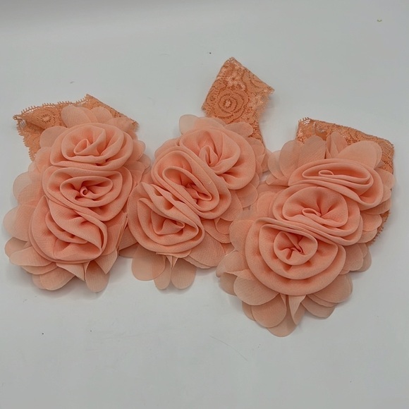 HEADBANDS SET OF 17 HOMEMADE SOLID COLOR FLORAL LACE BABY GIRL New without tags - Picture 12 of 16